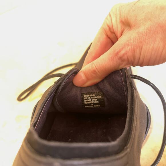 Tsubo Phad D3-01 Men’s Black Leather Shoes | Size 10 | Vintage | New in Box - Picture 5 of 13